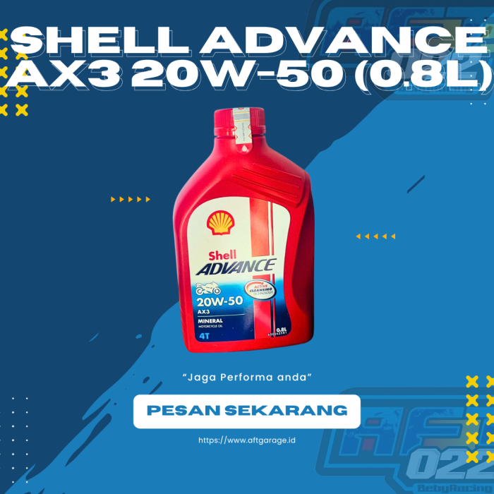 Shell Advance AX3 20W-50 (0.8L)