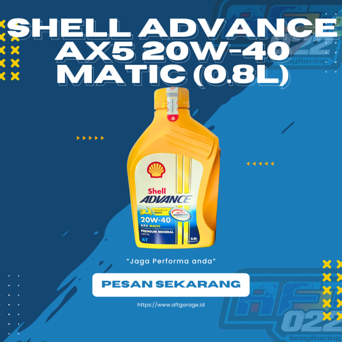 Shell Advance AX5 20W-40 Matic (0.8L)