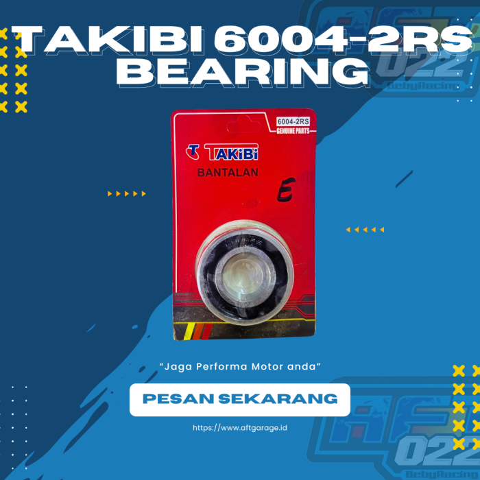 Takibi 6004-2RS Bearing - Bantalan Motor